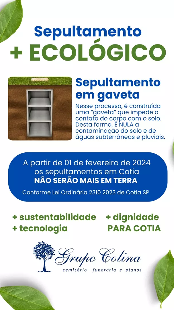 Sepultamento mais ecológico em Cotia!